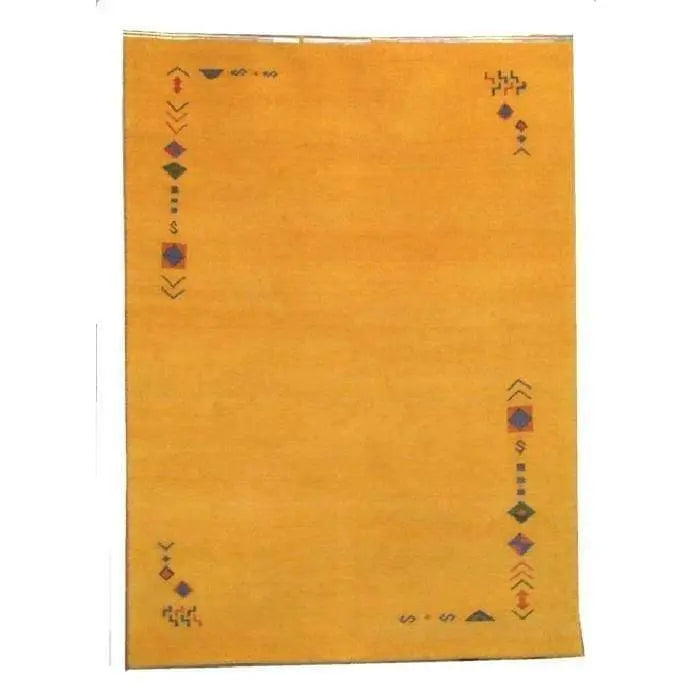 One Of The Kind Indian Hand-Knotted Gabbeh Rug 7'11" X 5'8"